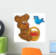 Bear and Bird Wall Decal