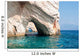 Blue Caves on Ionian sea 