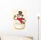 Christmas snowman Wall Decal