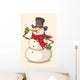 Christmas snowman Wall Decal