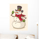 Christmas snowman Wall Decal