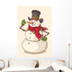 Christmas snowman Wall Decal