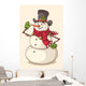 Christmas snowman Wall Decal
