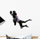 two american football players tackle silhouette Wall Decal
