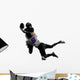 two american football players tackle silhouette Wall Decal