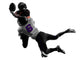 two american football players tackle silhouette Wall Decal