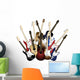 colorful guitars Wall Decal