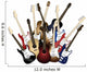 colorful guitars Wall Decal