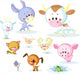 vector farm animals - cow, pig, goat, ram, sheep, cat and dog Wall Mural