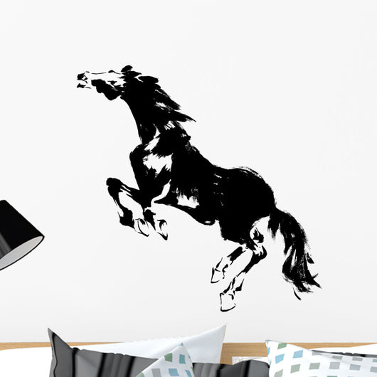 Wild Rearing Horse Wall Decal