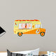 Ice cream van with girl inside 