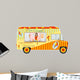 Ice cream van with girl inside 