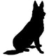 German Shepherd Silhouette Wall Decal