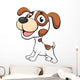 Cute dog cartoon Wall Decal