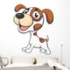 Cute dog cartoon Wall Decal