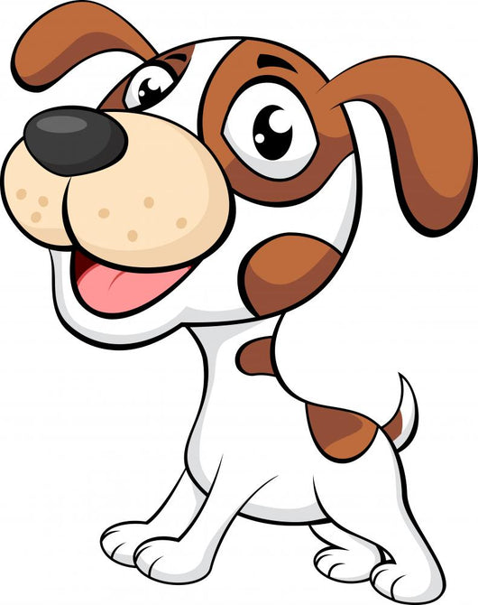 Cute dog cartoon Wall Decal