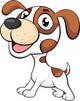 Cute dog cartoon Wall Decal