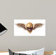 Hipster Skull With Wings Wall Decal