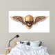 Hipster Skull With Wings Wall Decal