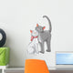 verliebte Schmusekatzen Wall Decal