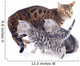 Bengal Kitten and Mother Wall Decal