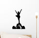 Cheerleaders Silhouette Wall Decal