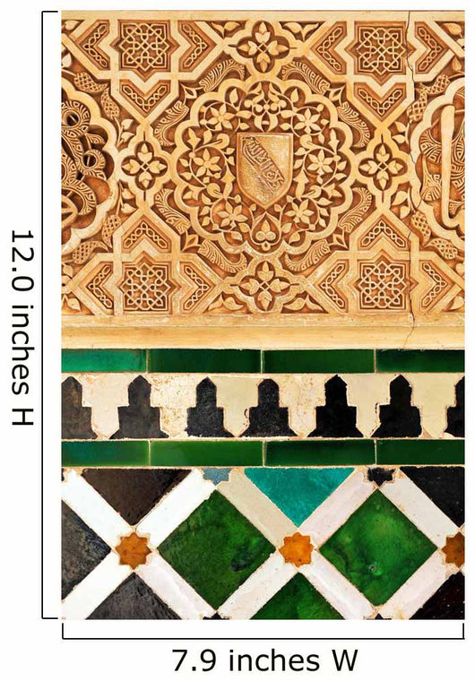 Palace of the Alhambra in Granada, islamic decoration, Spain 