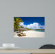 White sand tropical beach in Mauritius Island 