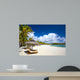White sand tropical beach in Mauritius Island 