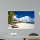 White sand tropical beach in Mauritius Island 