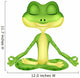 Frog cartoon doing yoga Wall Decal