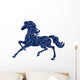 blue filigree horse Wall Decal