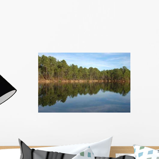 And Pine Forest Lake Wall Decal