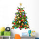 Cheerful colorful Christmas tree 