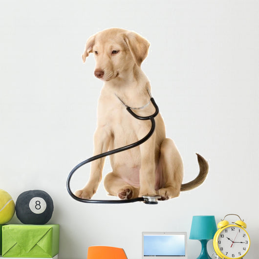 Dog and Stethoscope Wall Decal Design 2