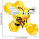 Cartoon Bee and Honey Comb Wall Decal