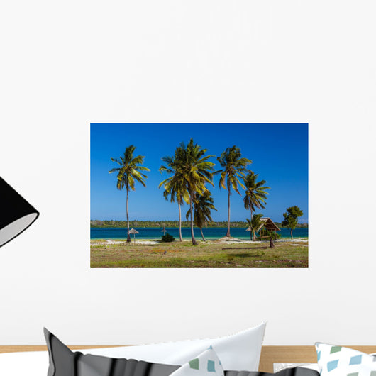 Palm beach of Mafia Island Wall Mural