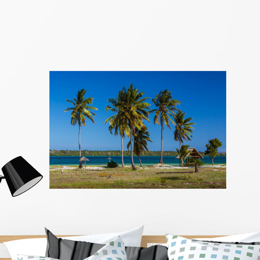 Palm beach of Mafia Island Wall Mural