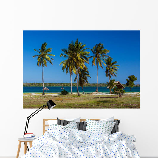 Palm beach of Mafia Island Wall Mural