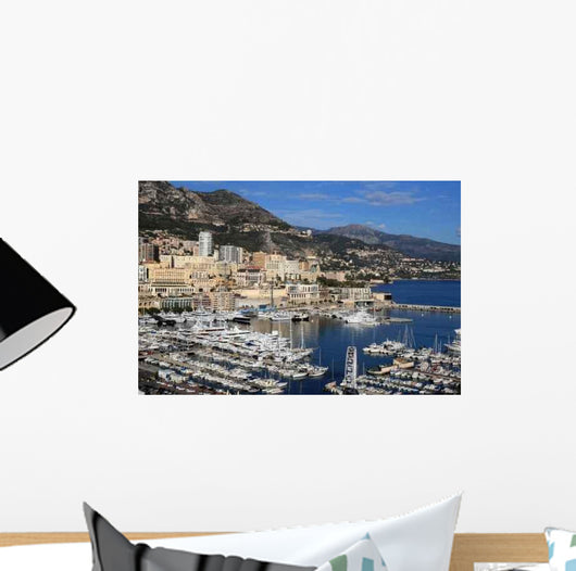 Boats Docked Marina Monte Wall Decal