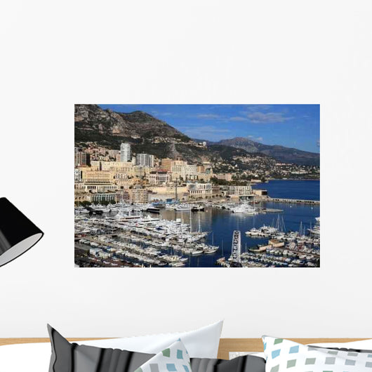 Boats Docked Marina Monte Wall Decal