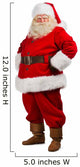 Santa Claus standing isolated on white background - full length 