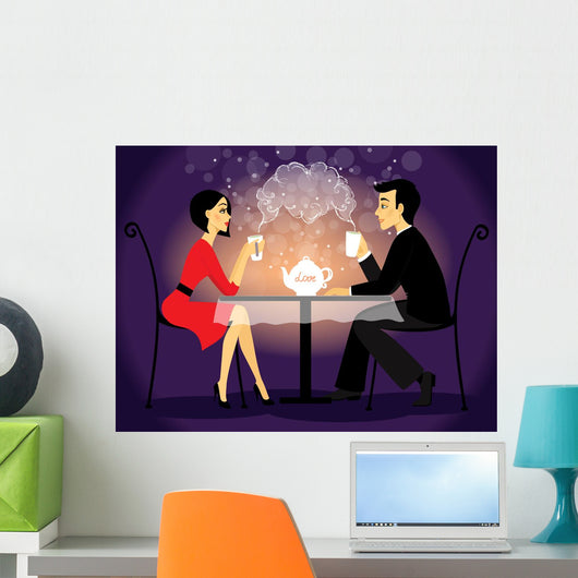Dating couple scene, love confession 