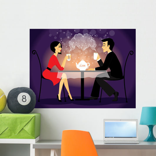 Dating couple scene, love confession 