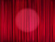 red stage curtain 
