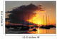 Sunset view of boats on the water in St. John, US Virgin Islands Wall Mural