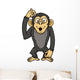 Vector Illustration of Monkey Wall Decal