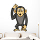 Vector Illustration of Monkey Wall Decal