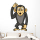 Vector Illustration of Monkey Wall Decal