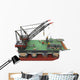 Drilling Offshore Platform Oil Rig Wall Decal